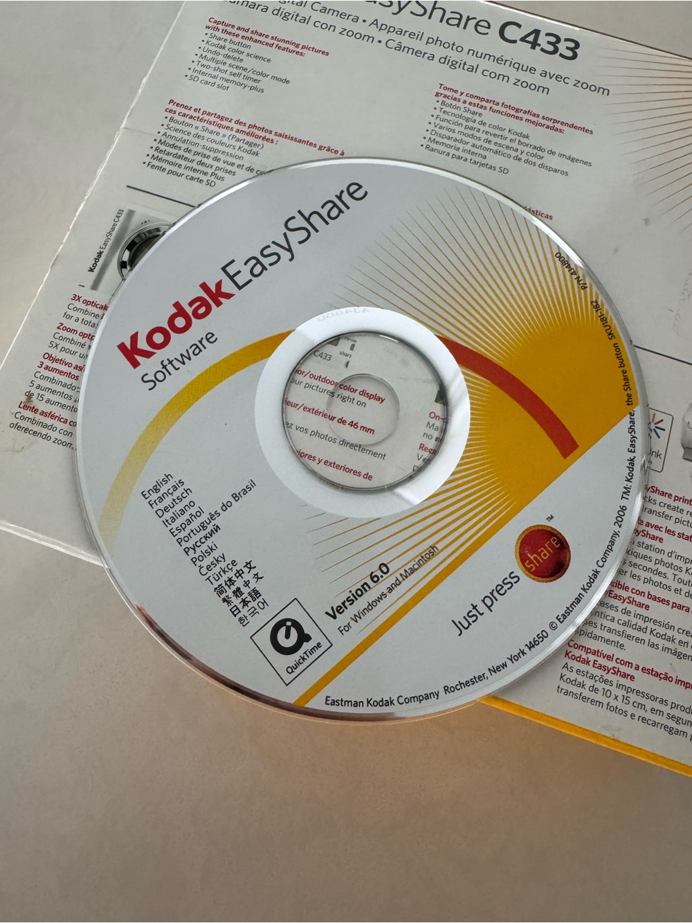 Kodak EasyShare C4333 4.0MP Silver Digital Camera 3X Optical Zoom-Tested WORKING - Picture 16 of 16